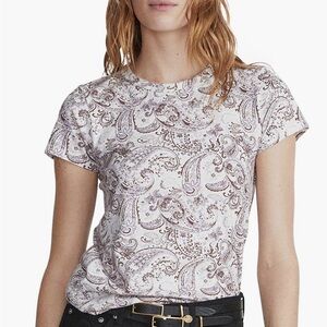 rag & bone Allover Paisley Organic Pima Cotton T-shirt